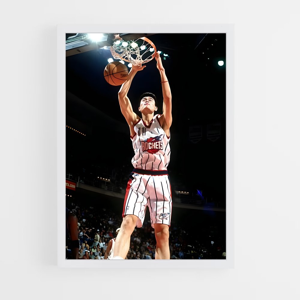 Poster Yao ming – affiche Basketball (vue 3)